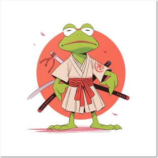 kermit the samurai Posters and Art